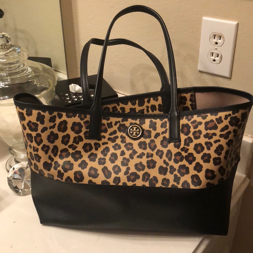 Tory Burch Kerrington Leopard Print Tote